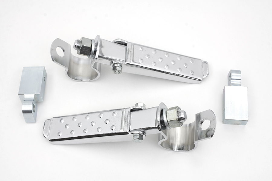 Clamp On Footpeg Kit Chrome