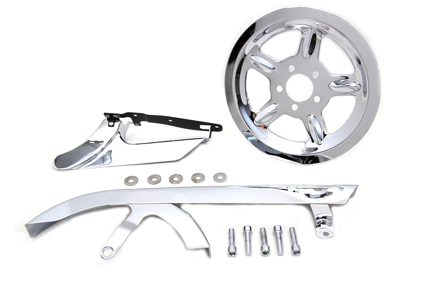 Chrome Belt Guard and Pulley Cover Kit