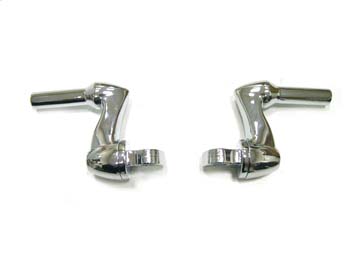 Chrome Footpeg Mount Adjustable Offset