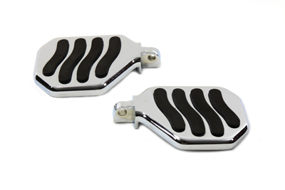 Chrome Mini Peg-board Set with Wave Design