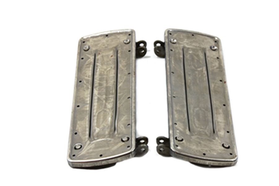 Driver Square Style Footboard Set with Raw Finish