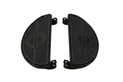 Replica Driver Gloss Black Footboard Set with Logo