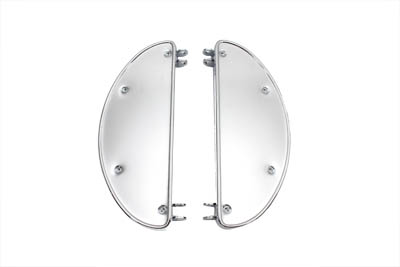 Half Moon Footboard Set Chrome