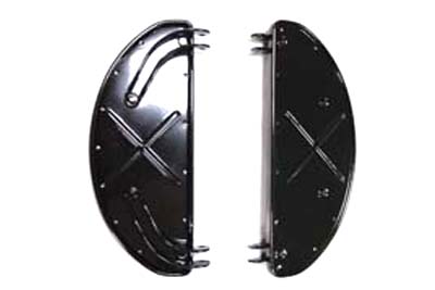 Half Moon Footboard Set Gloss Black