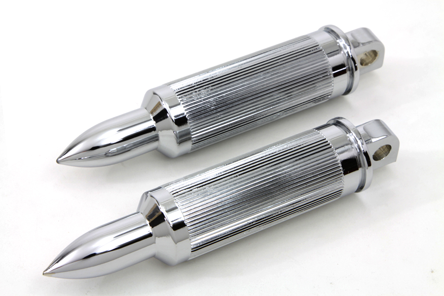 Chrome Bullet Style AK-47 Footpeg Set fits Harley Davidson - Bild 2 von 4