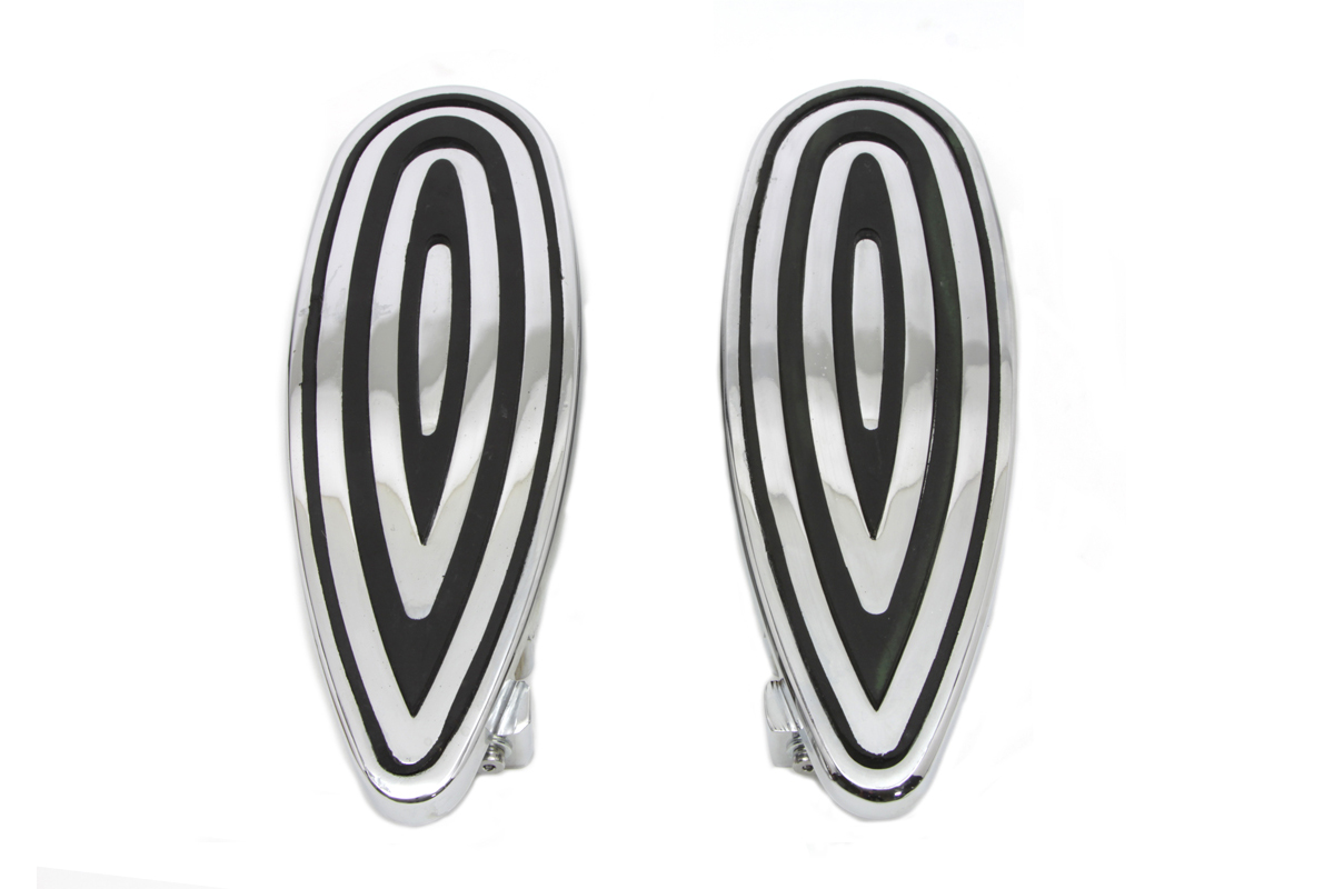 Billet Footboard Set Chrome