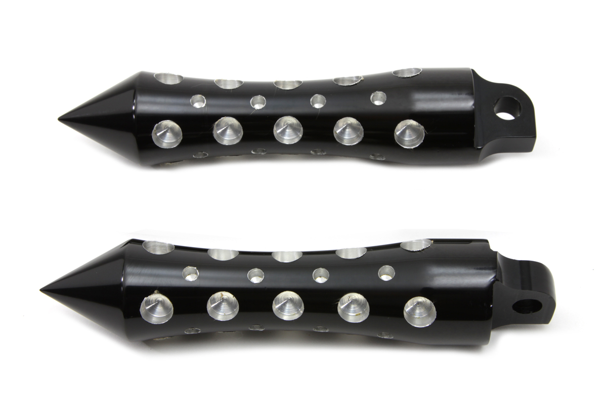 Black Agostinni Spike Style Footpeg Set