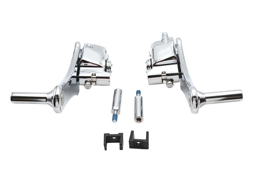 Adjustable Auxiliary Passenger Footpeg Mount Set
