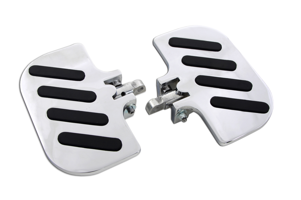Chrome Slot Inverted Passenger Footboard Set