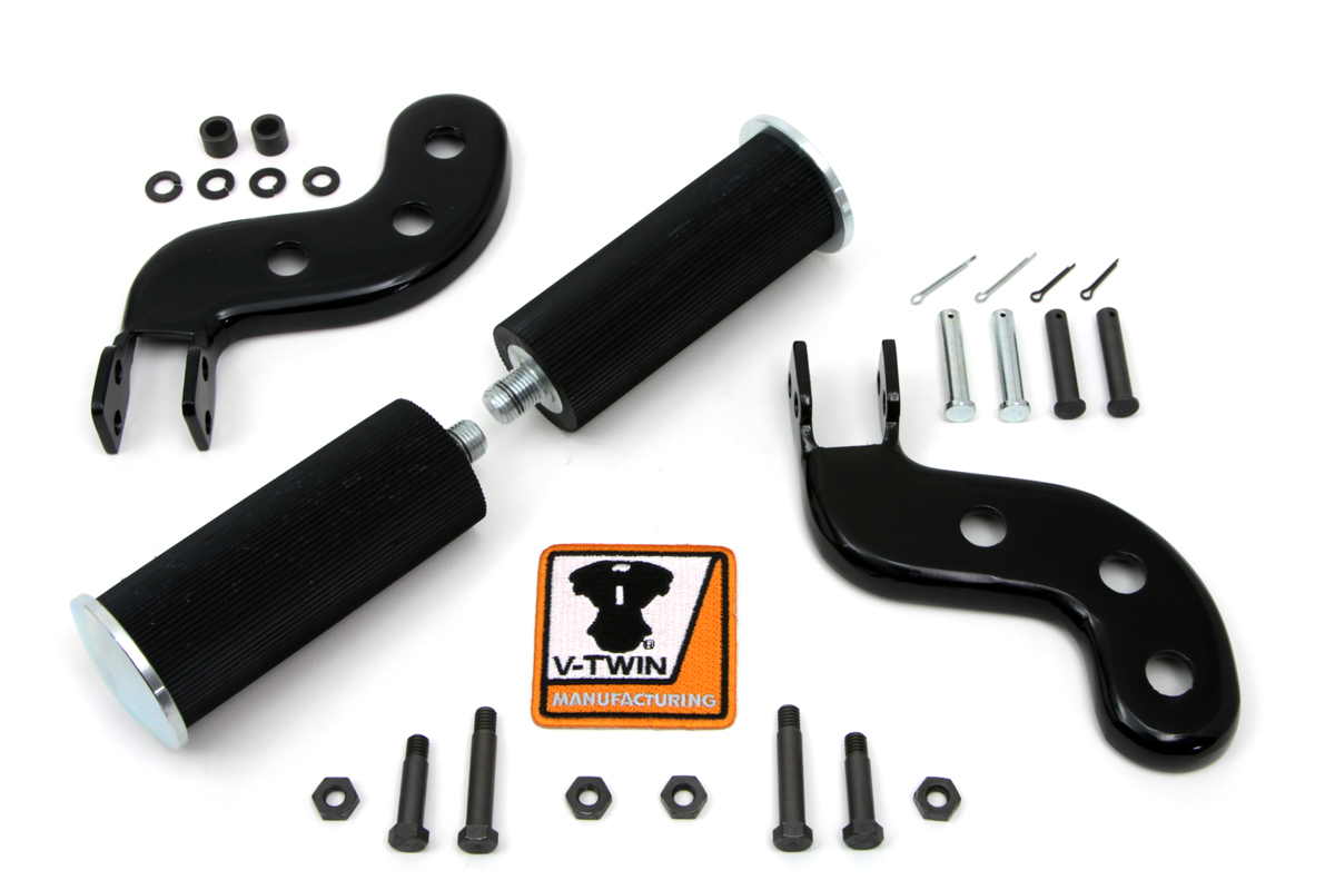 Buddy Seat Footpeg Set Black