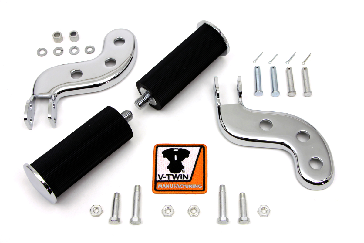 Buddy Seat Footpeg Set Chrome
