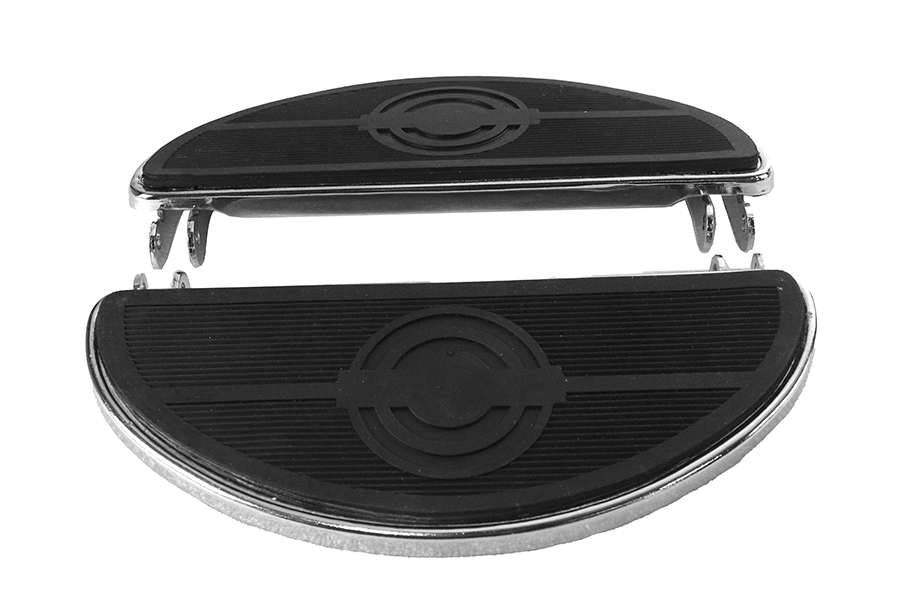 Driver 'D' Shape Footboard Set Chrome