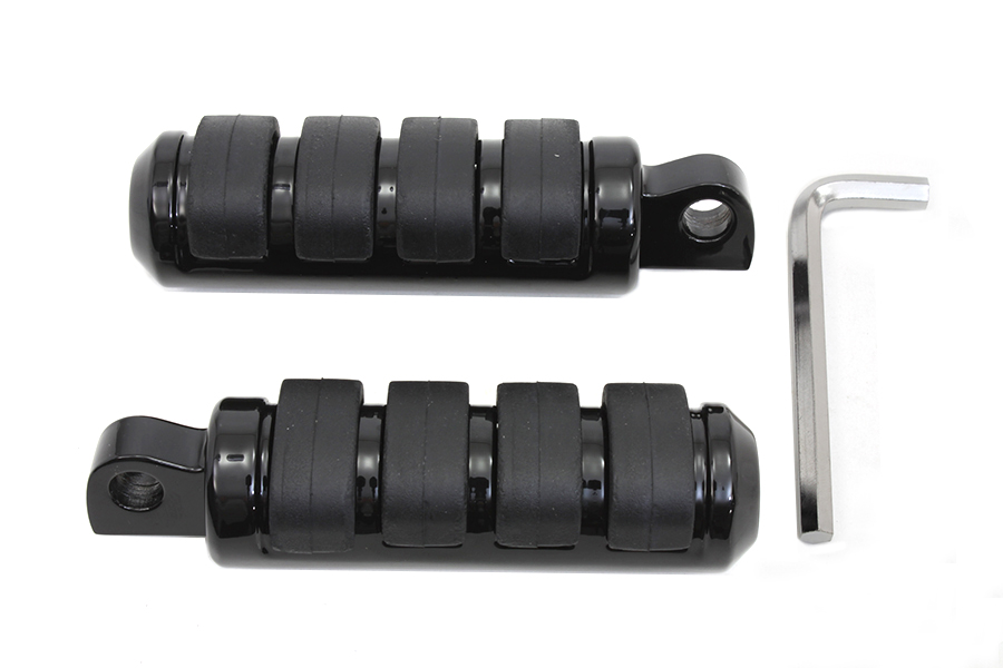 Small Cats Paw Footpeg Set Black