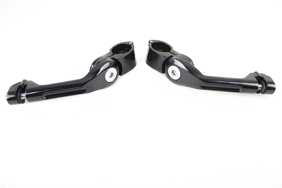 Adjustable Footpeg Mount Kit Black