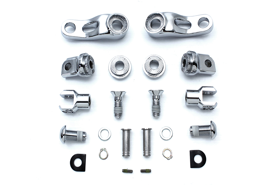 Adjustable Passenger Footpeg Mount Kit Chrome