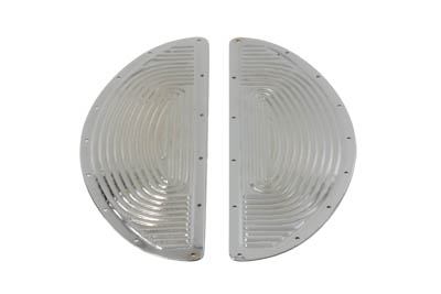 Chrome Half Moon Footboard Mat Set