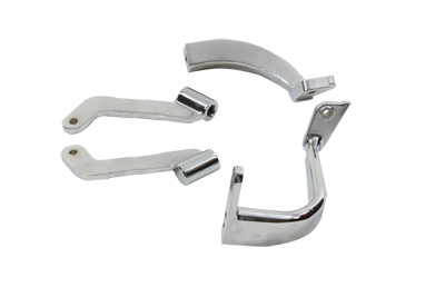 Footboard Mount Bracket Set Chrome