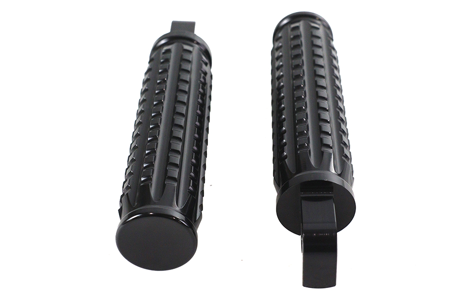 Black Grained Style Footpeg Set