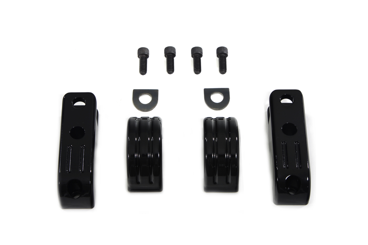 Black Engine Bar Footpeg Mount