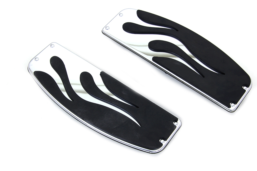 *UPDATE Chrome Driver Flame Footboard Set