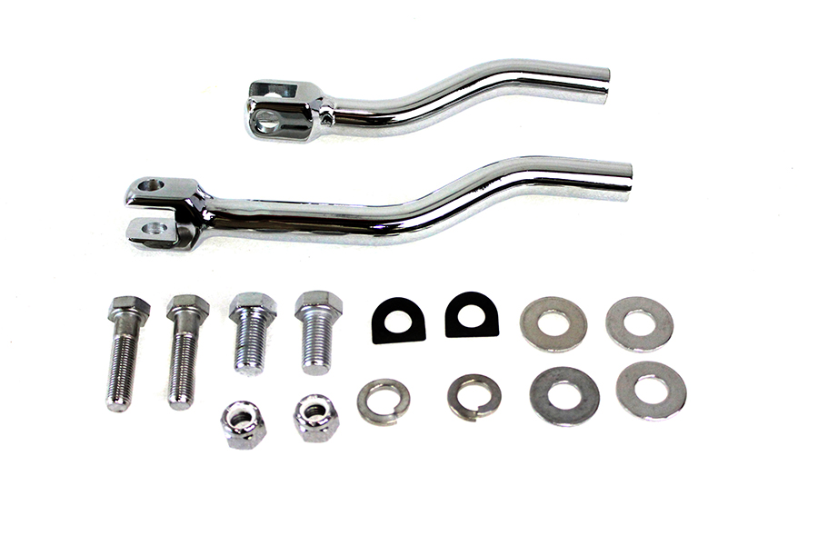 Chrome Footpeg Support Bar Set