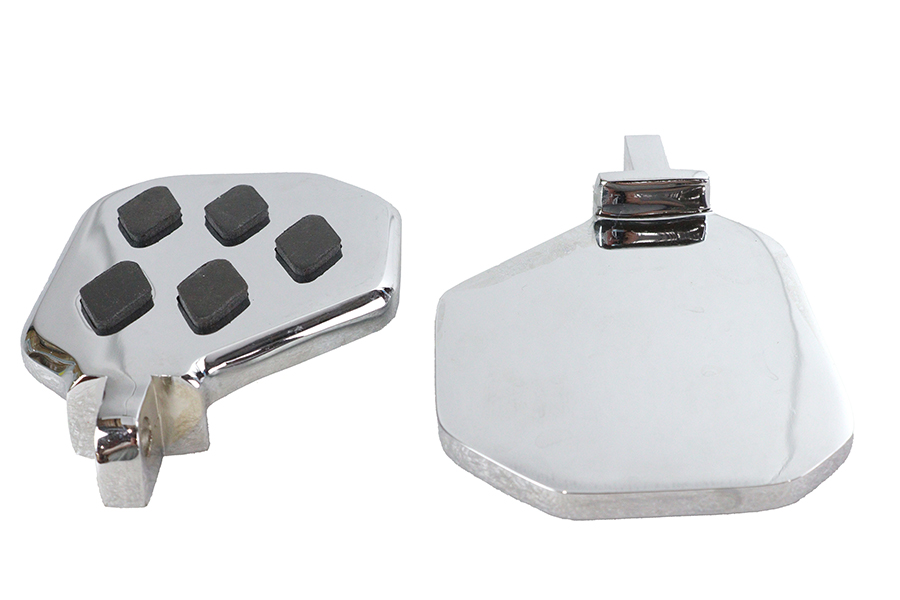 Factory Sample Chrome Mini Footboard Set with Diamond Design