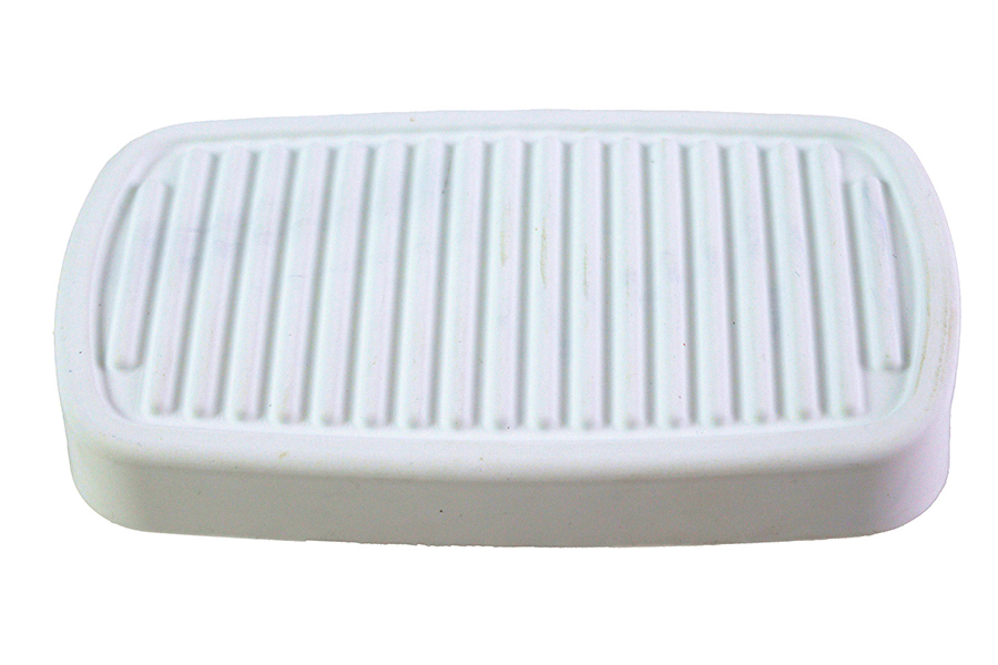 White Brake Pedal Rubber