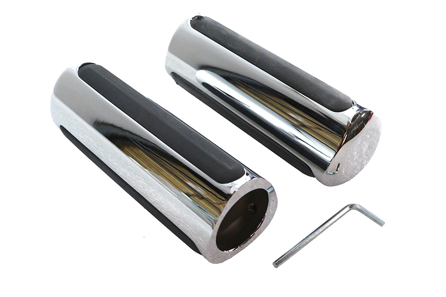 Chrome Delta Style Grip Set