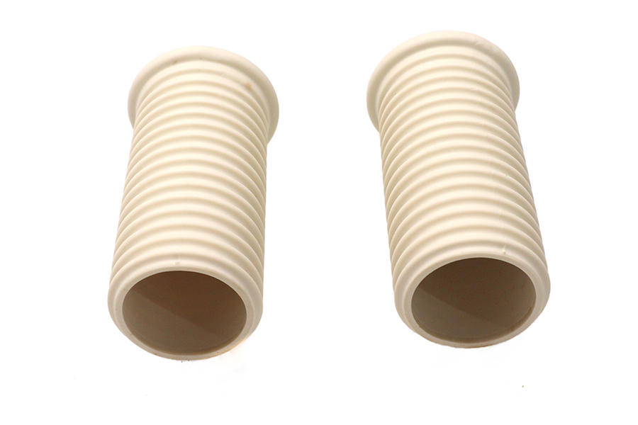 Driver Footpeg Rubber Set White