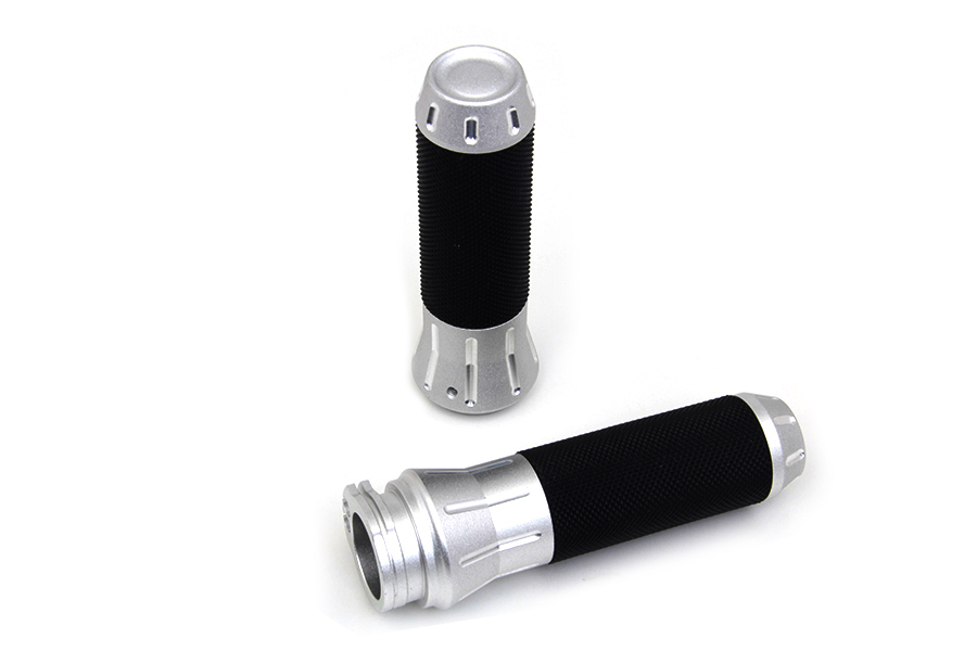*UPDATE Black Grip Set with Silver End Caps