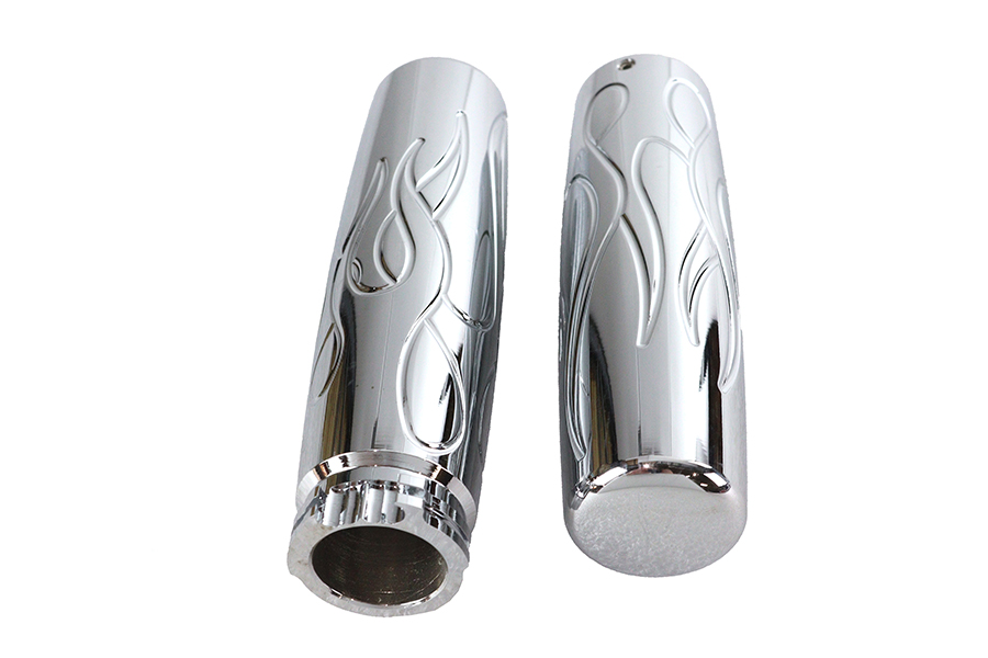 Billet Flame Style Grip Set