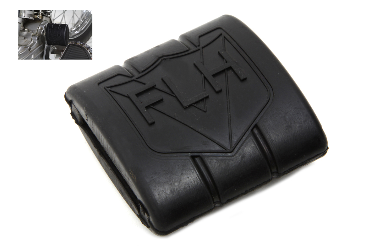 Black Rubber Brake Pedal Pad With FLH Logo