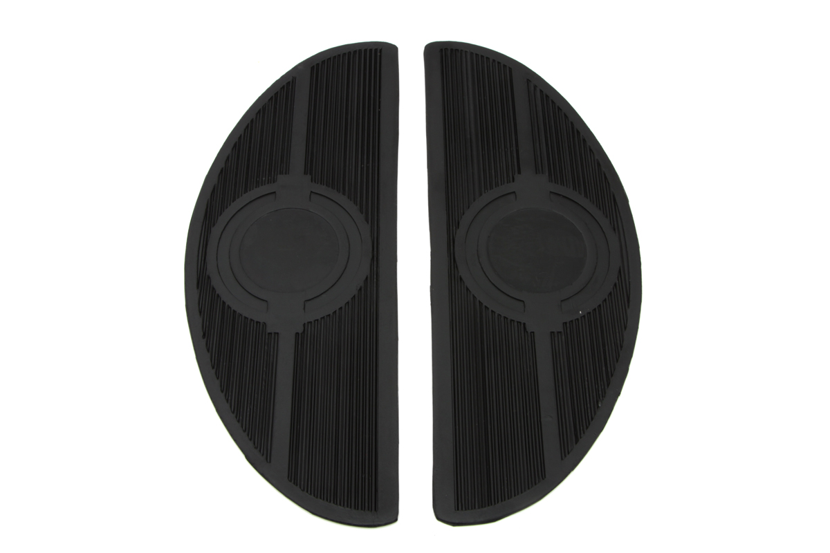 Half Moon Footboard Mat with Bullseye Design