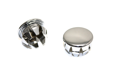 Replacement Chrome Grip Plugs for End Caps Fits Harley Davidsons