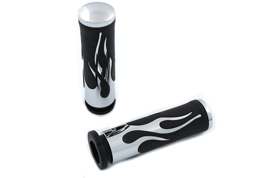 Throttle By Wire Flame Style Grip Set