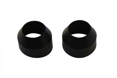 35mm Rubber Fork Boots Black