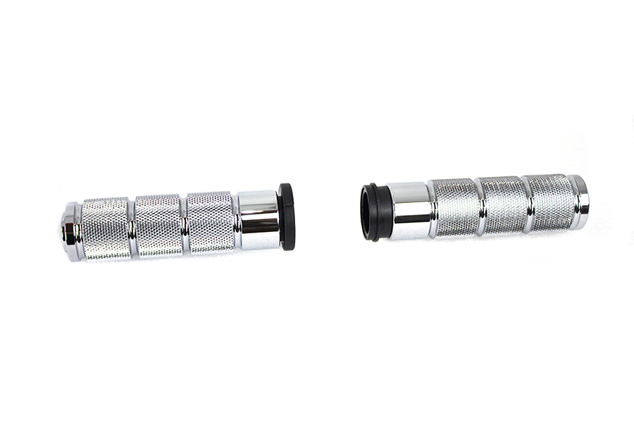 Chrome Retro Throttle by Wire Grip Set