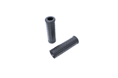 Replica Black Waffle Handlebar Grip Set with Plug Hole