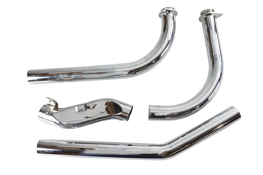 Shovelhead Upsweep Exhaust Header Set Chrome