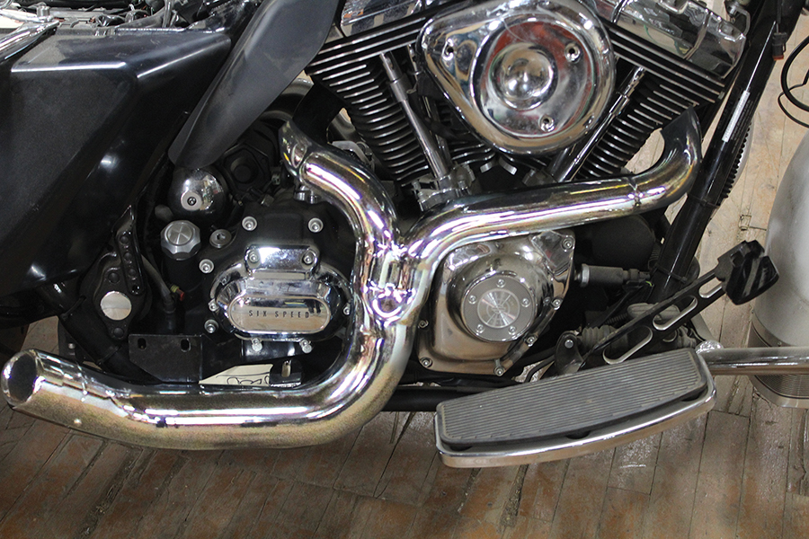 2 into 1 Exhaust Header Set Chrome