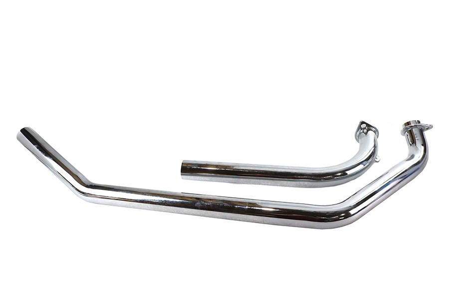 Shovelhead Rear Upsweep Header Pipe Set Chrome