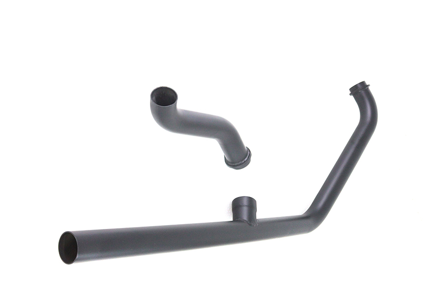 Kick or Electric Exhaust Header Kit Raw Steel