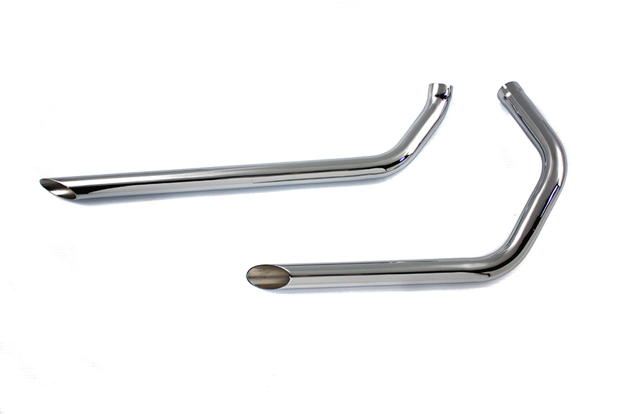 Exhaust Drag Pipe Set Slash Cut