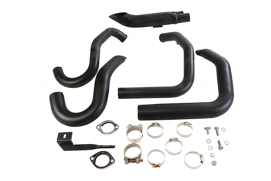 Wyatt Gatling 2 into 1 Exhaust Header Set Black