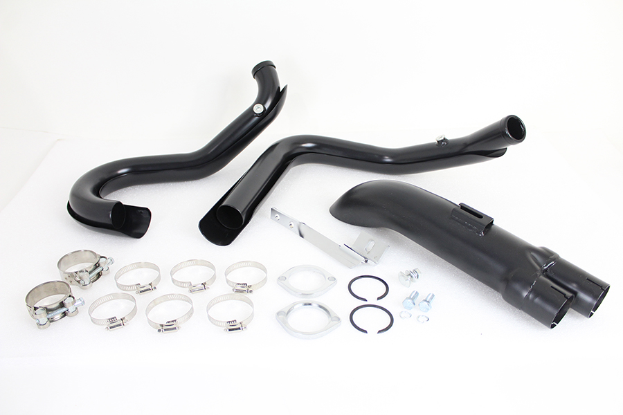 Wyatt Gatling 1-3/4" 2 into 1 Exhaust Header Set Black
