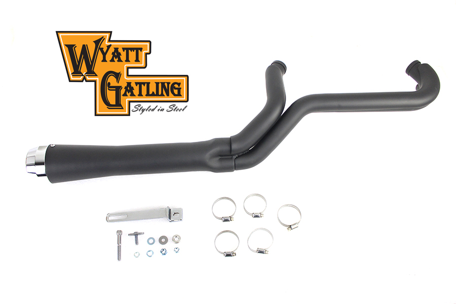 Wyatt Gatling 2:1 Taper Megaphone Header Set Black