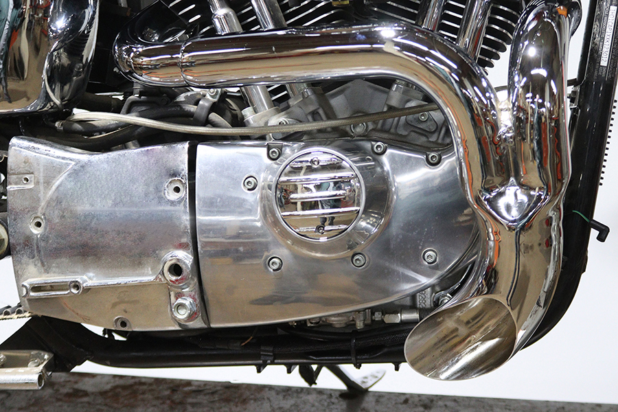 Sportster Flame Thrower Header Set Chrome