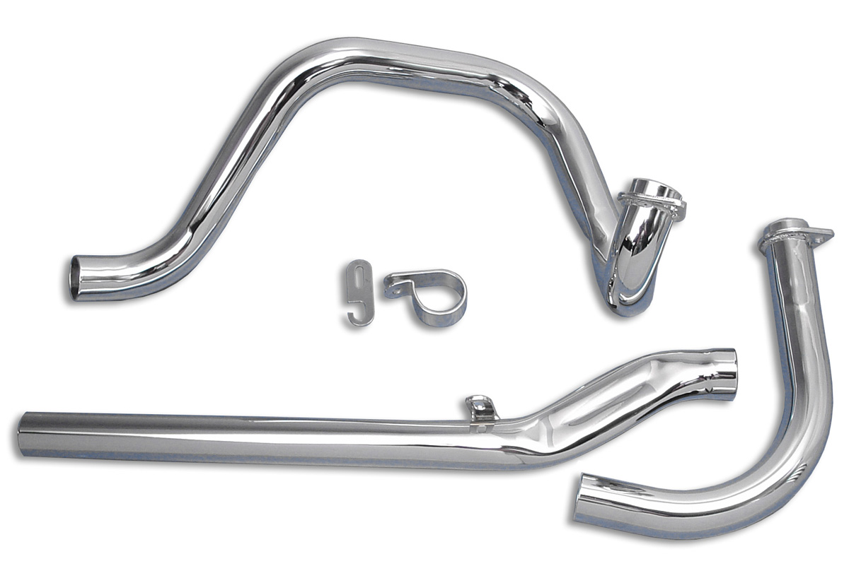Dual Crossover Chrome Exhaust System