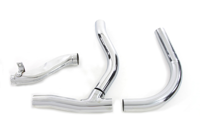 *UPDATE Replica 2 into 1 Chrome Exhaust Pipe Header Set