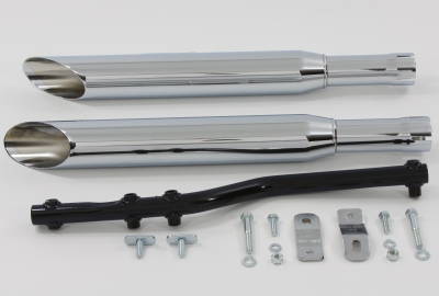 *UPDATE Chrome Exhaust Pipes With Super Slash Mufflers